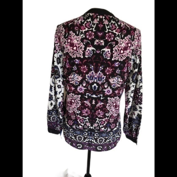 New York & Company Women Floral Blouse Siz… - Picture 3 of 4